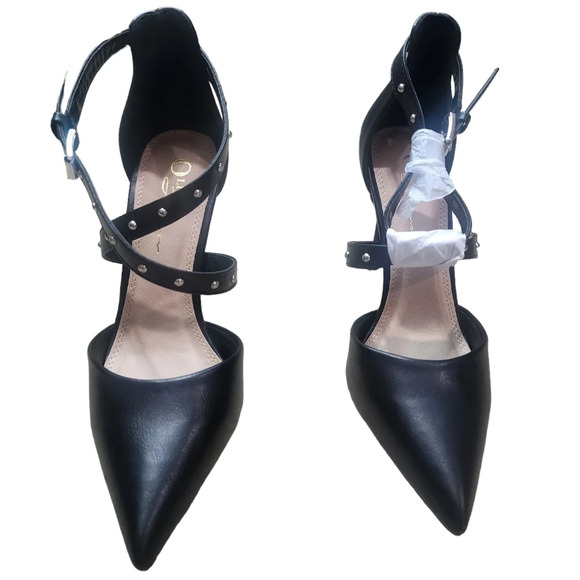 Olivia Ferragamo Womens Black Strappy Heels Size 7.5 - Picture 3 of 8